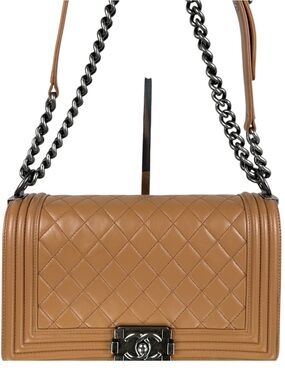 Chanel Boy Bag Lambskin – Ruthenium Hardware